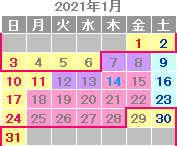 2021年1月